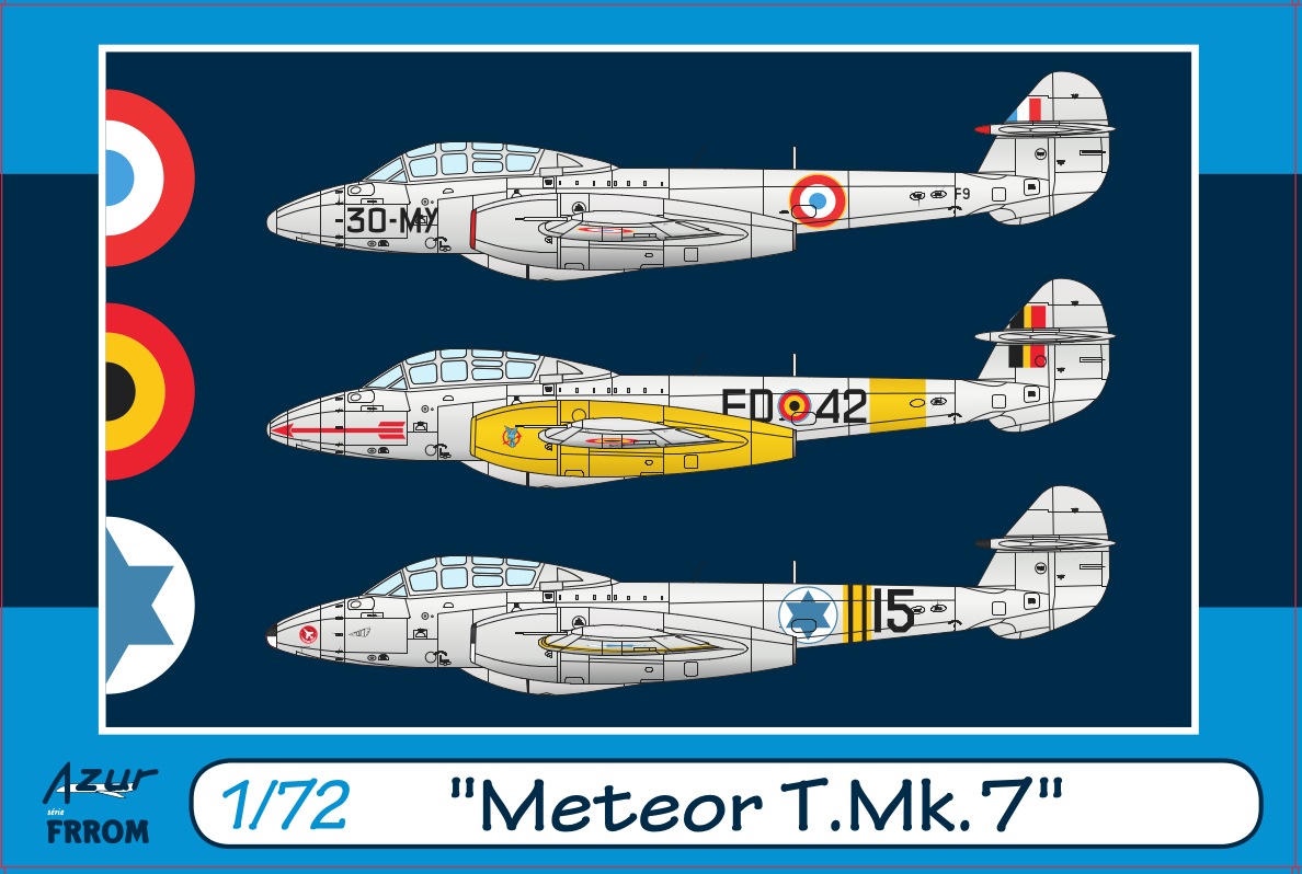 Model kit 1/72 Gloster Meteor T Mk.7 (Frrom-Azur)