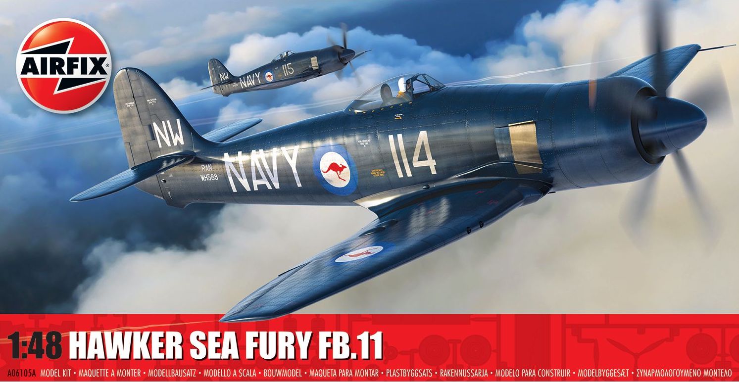 Model kit 1/48 Hawker Sea Fury FB.11r (Airfix)