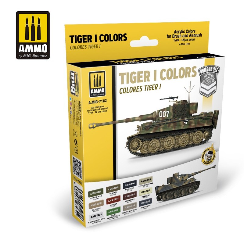 Tiger I Colors Set  (Ammo Mig) (6x17ml) 