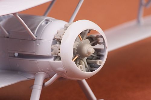 Additions (3D resin printing) 1/72 Gloster Gladiator Mk.I/Mk.II engine (designed to be used with Airfix kits)