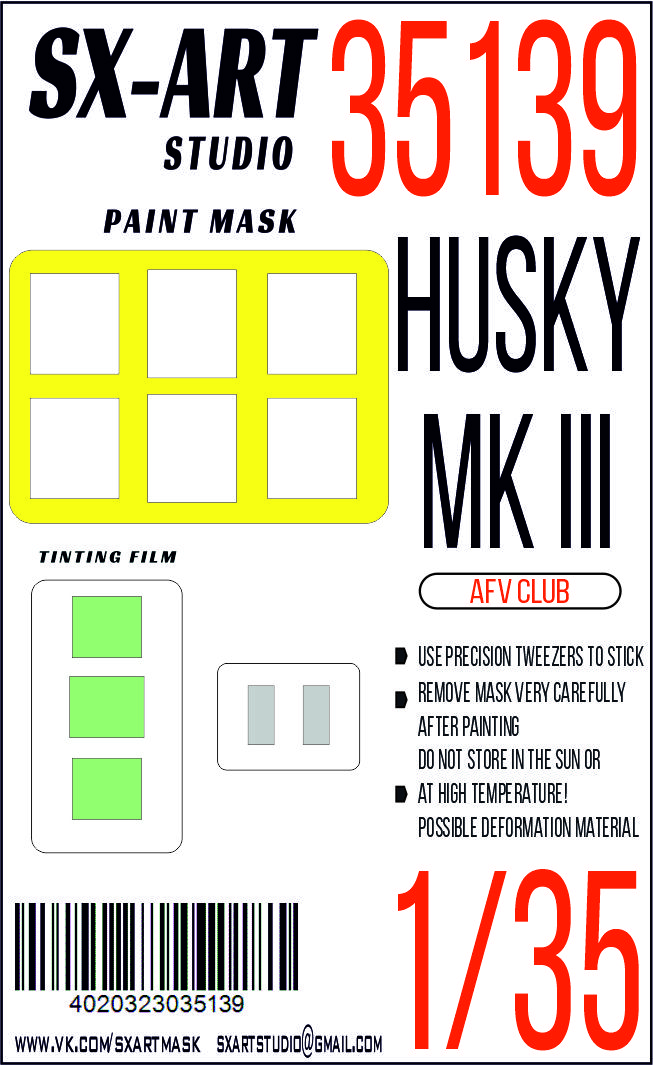 Paint Mask 1/35 Husky mk III (AFV Club)