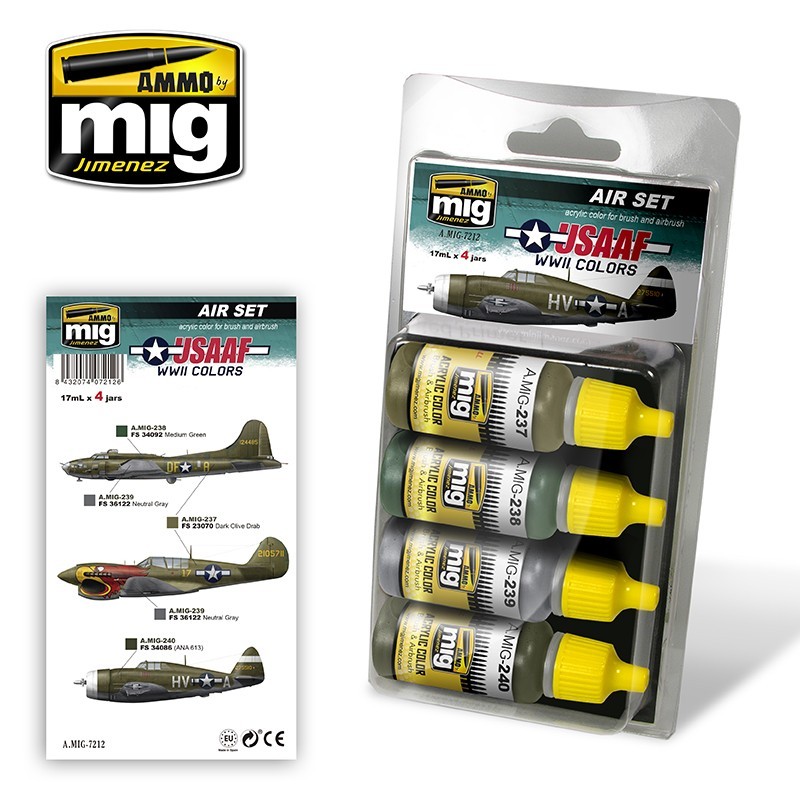 USAAF WWII Colors (Ammo Mig) (4x17ml) 