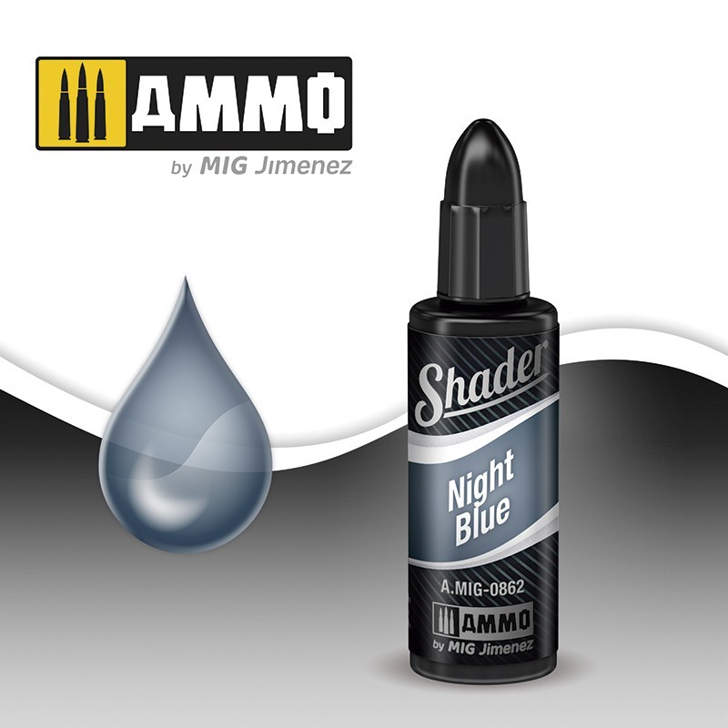 SHADER Night Blue (10mL) (Ammo Mig)