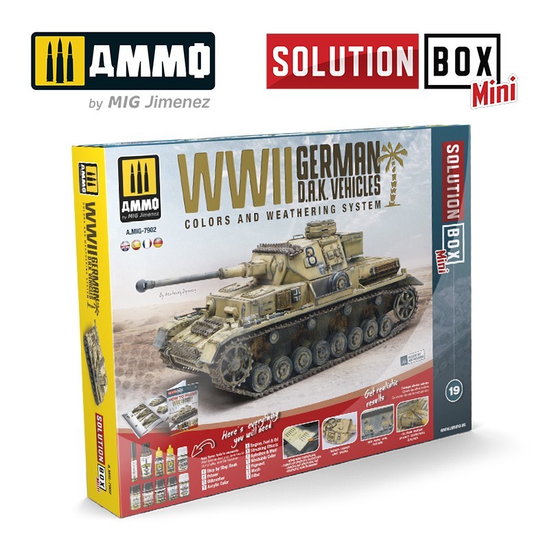 SOLUTION BOX MINI 19 - WWII German D.A.K. Vehicles (Ammo Mig)