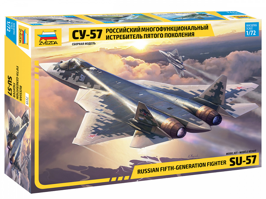 Model kit 1/72 Sukhoi Su-57 Frazor (Felon) (Zvezda)