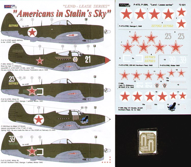 Decal 1/72 Americans in Stalin's Sky Part 2. (5) (AML)