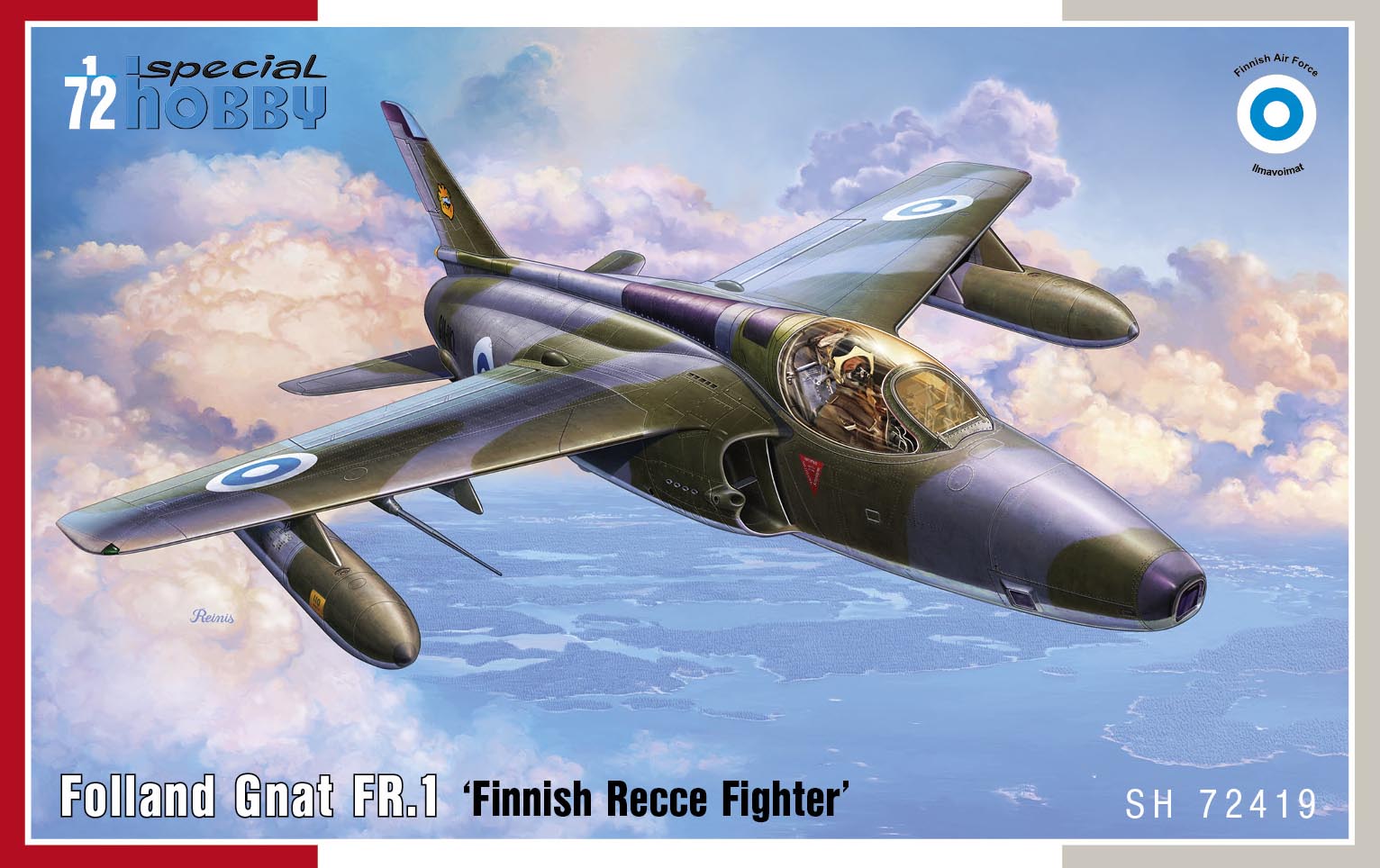 Model kit 1/72 Folland Gnat FR.1 'Finnish Recce Fighter' (Special Hobby)