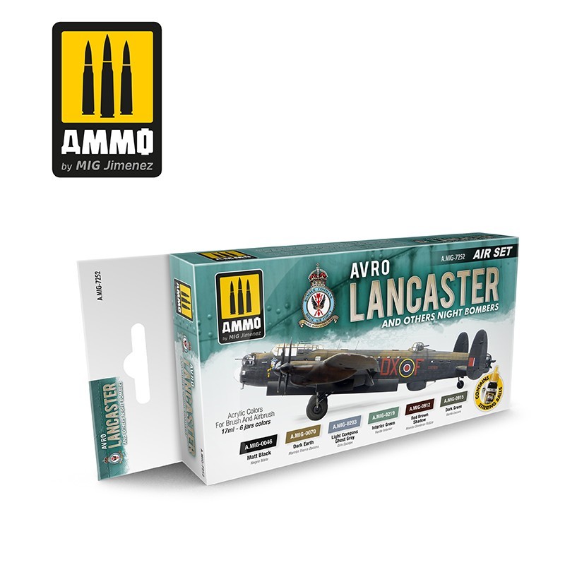 AVRO Lancaster and Others Night Bombers Air Set (Ammo Mig) (6x17ml) 