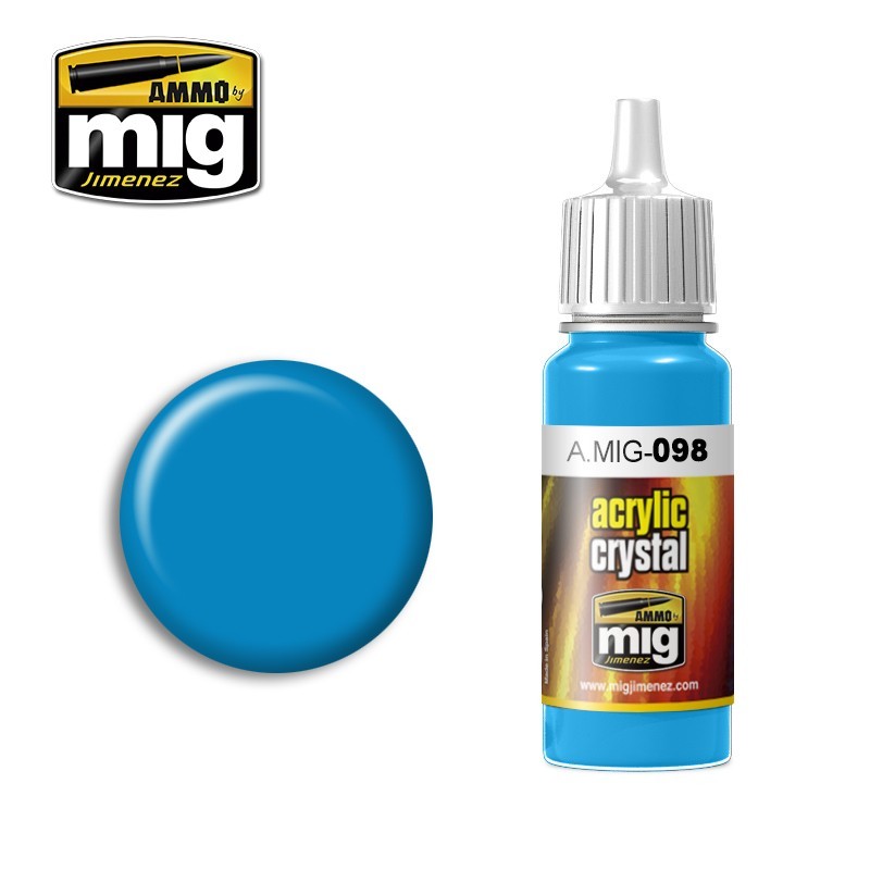 Acrylic paint CRYSTAL LIGHT BLUE (Ammo Mig) (17ml) 