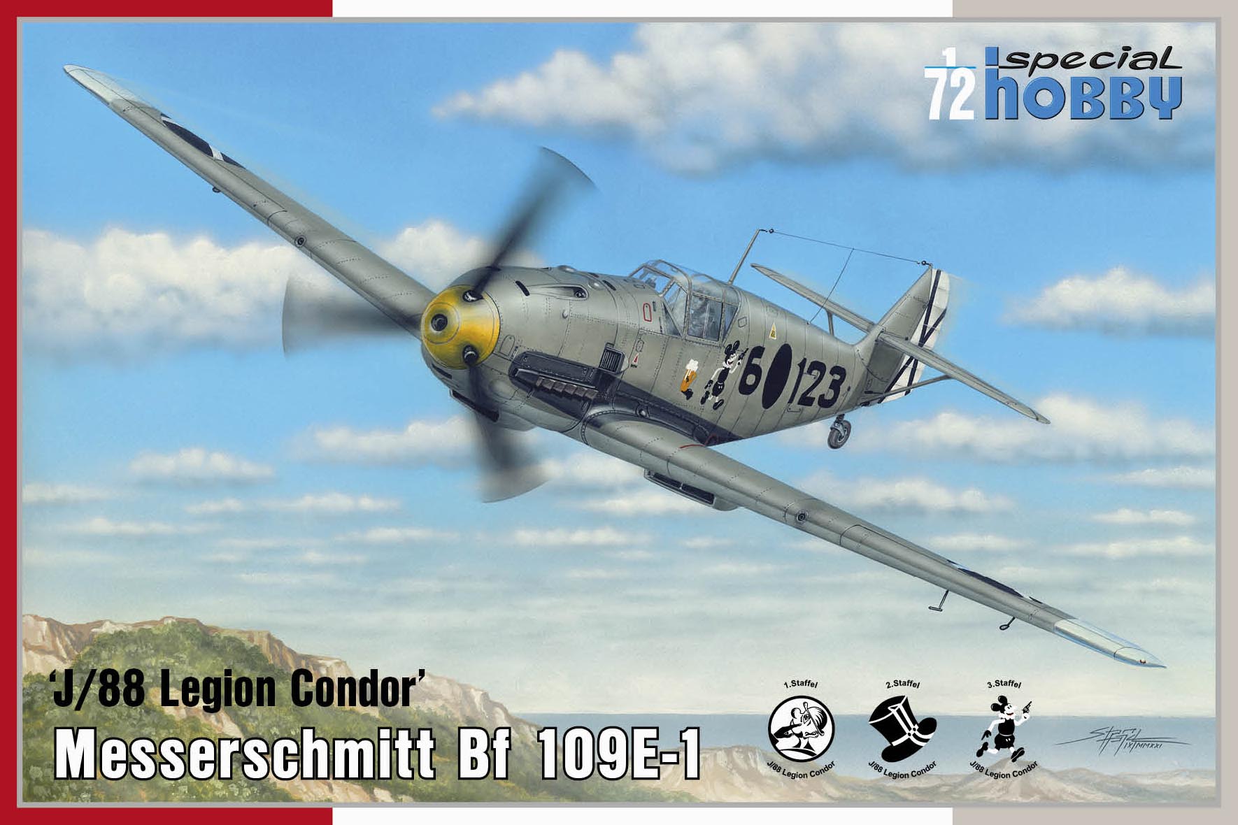 Model kit 1/72 Messerschmitt Bf 109E-1 'J/88 Legion Condor' (Special Hobby)