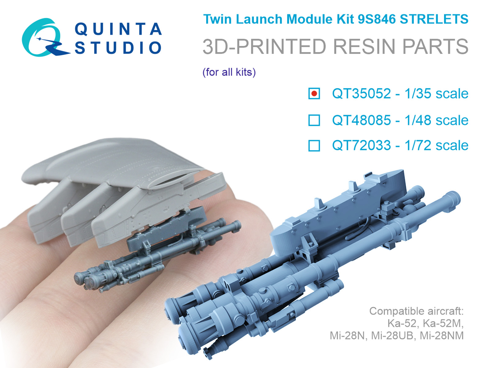 9S846 Strelets, twin launch module kit for Ka-52,Mi-28 (for all kits)