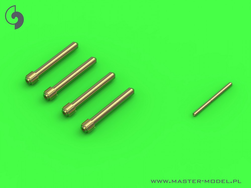 Aircraft detailing sets (brass) 1/72 H. Hurricane Mk.IIb Browning .303 cal bar. tips 