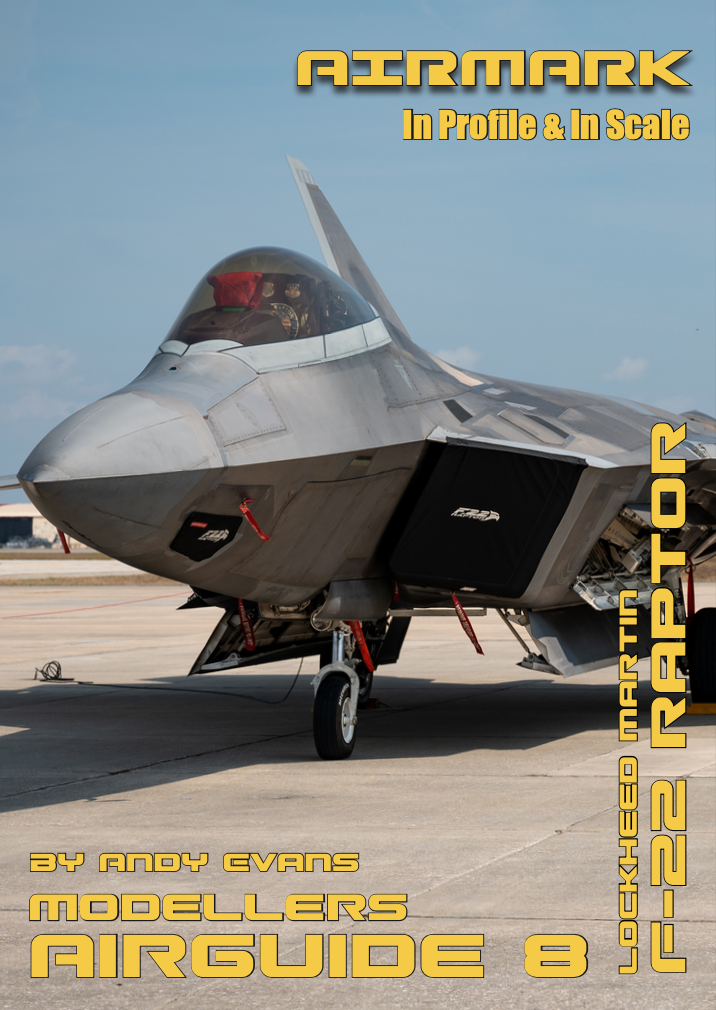 Aircraft books Lockheed-Martin F-22 Raptor by Andy Evans. In Profile & In Scale (Airmark)