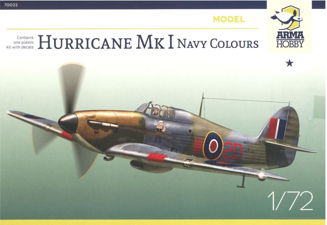 Model kit 1/72 Hawker Hurricane Mk.I Royal Navy (Arma Hobby)