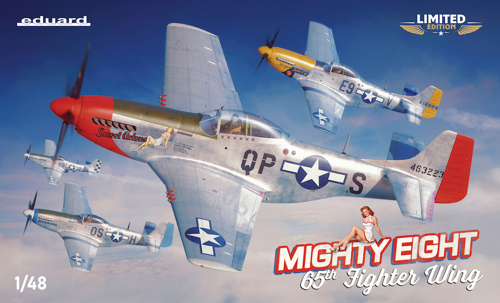 Model kit 1/48 MIGHTY EIGHT: 65th Fighter Wing (P-51D Mustang)  (Eduard kits)