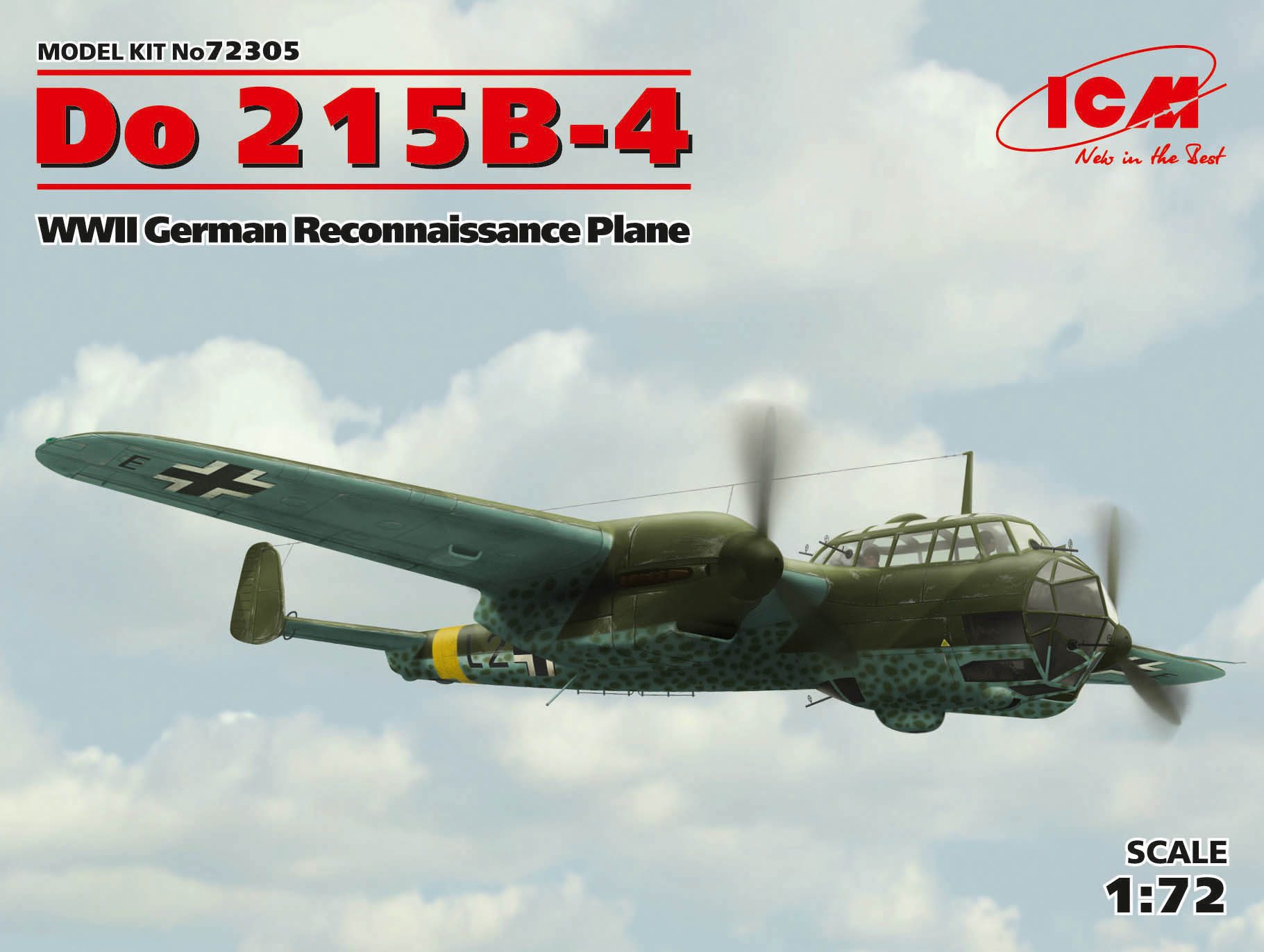 Model kit 1/72 Dornier Do 215B-4 Reconnaissance Plane(ICM)