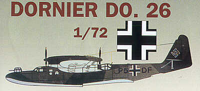 Model kit 1/72 Dornier Do-26C flying boat/seaplane (Mach 2)