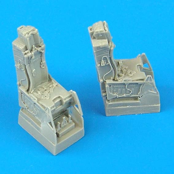 Additions (3D resin printing) 1/72 Lockheed-Martin F-16D ejection seats (designed to be used with Hasegawa and Hobby Boss kits) 