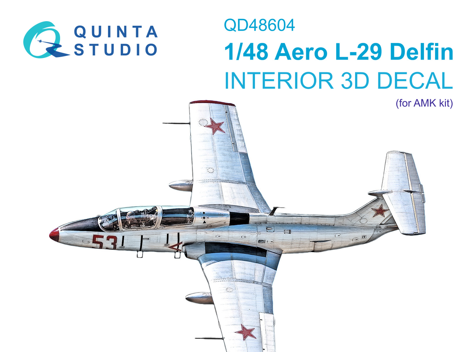 L-29 Delfin 3D-Printed & coloured Interior on decal paper (AMK)