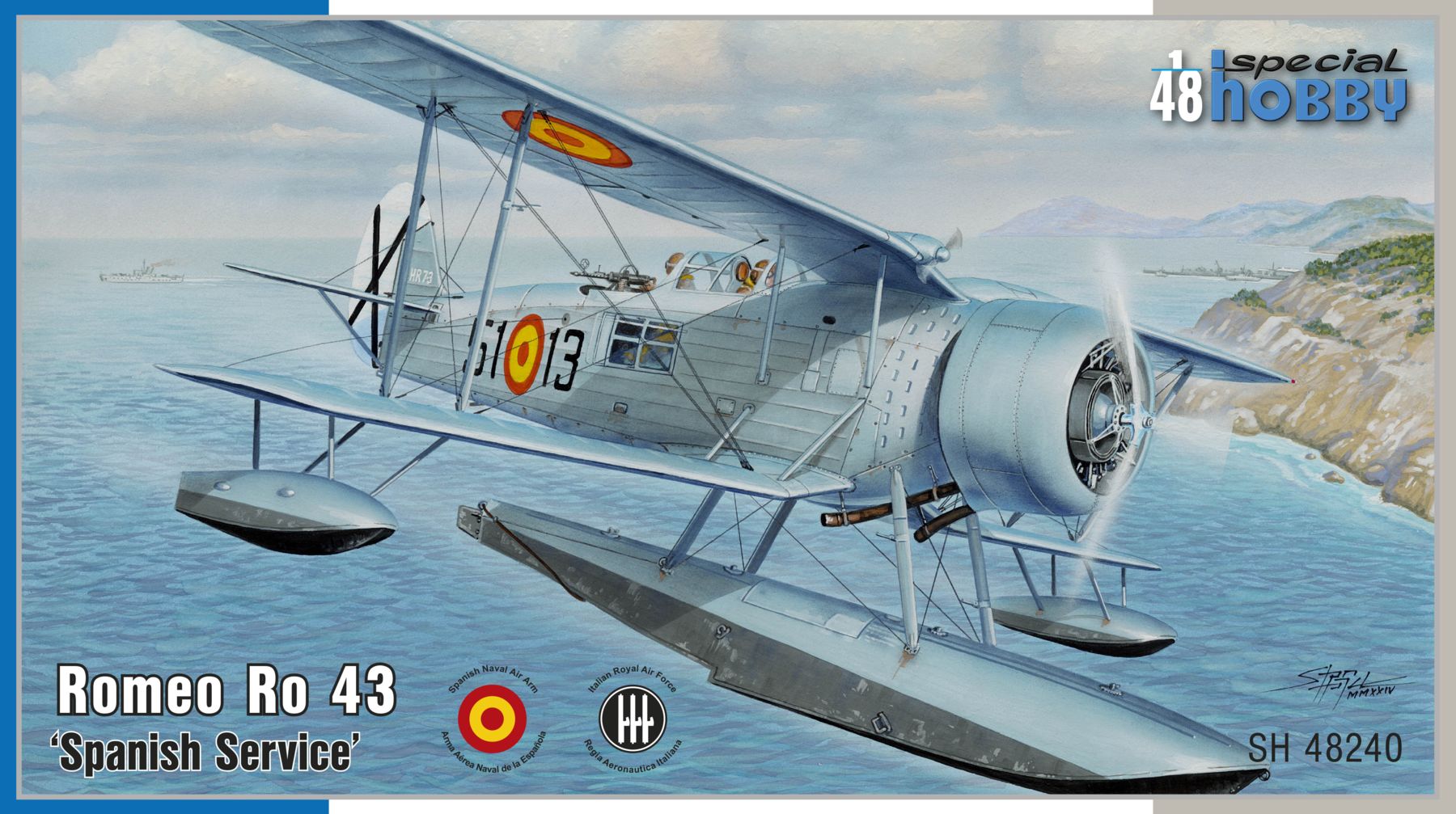 Model kit 1/48 Romeo Ro 43 'Spanish Service' (2x camo) (Special Hobby)