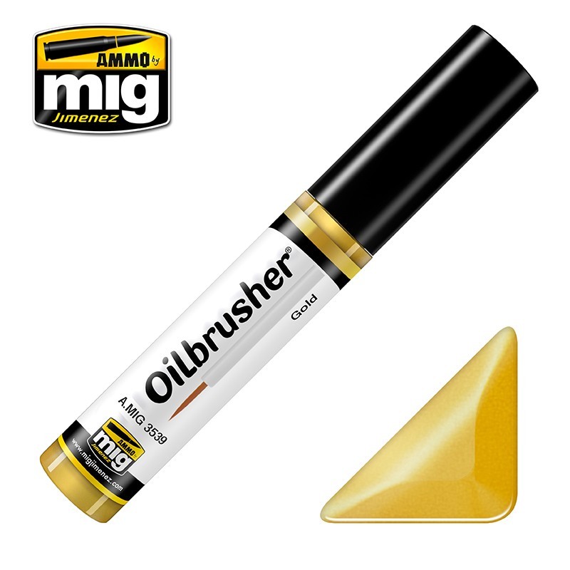 OILBRUSHER Gold (10mL) (Ammo Mig)