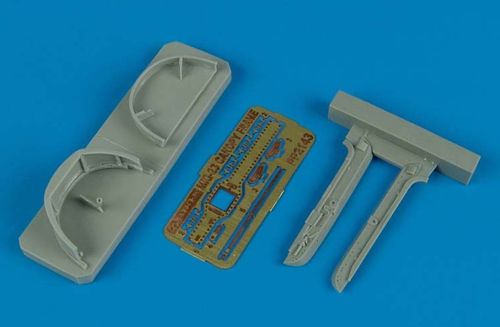 Additions (3D resin printing) 1/32 Mikoyan MiG-23MF/MiG-23ML Flogger canopy frame (designed to be used with Trumpeter kits)