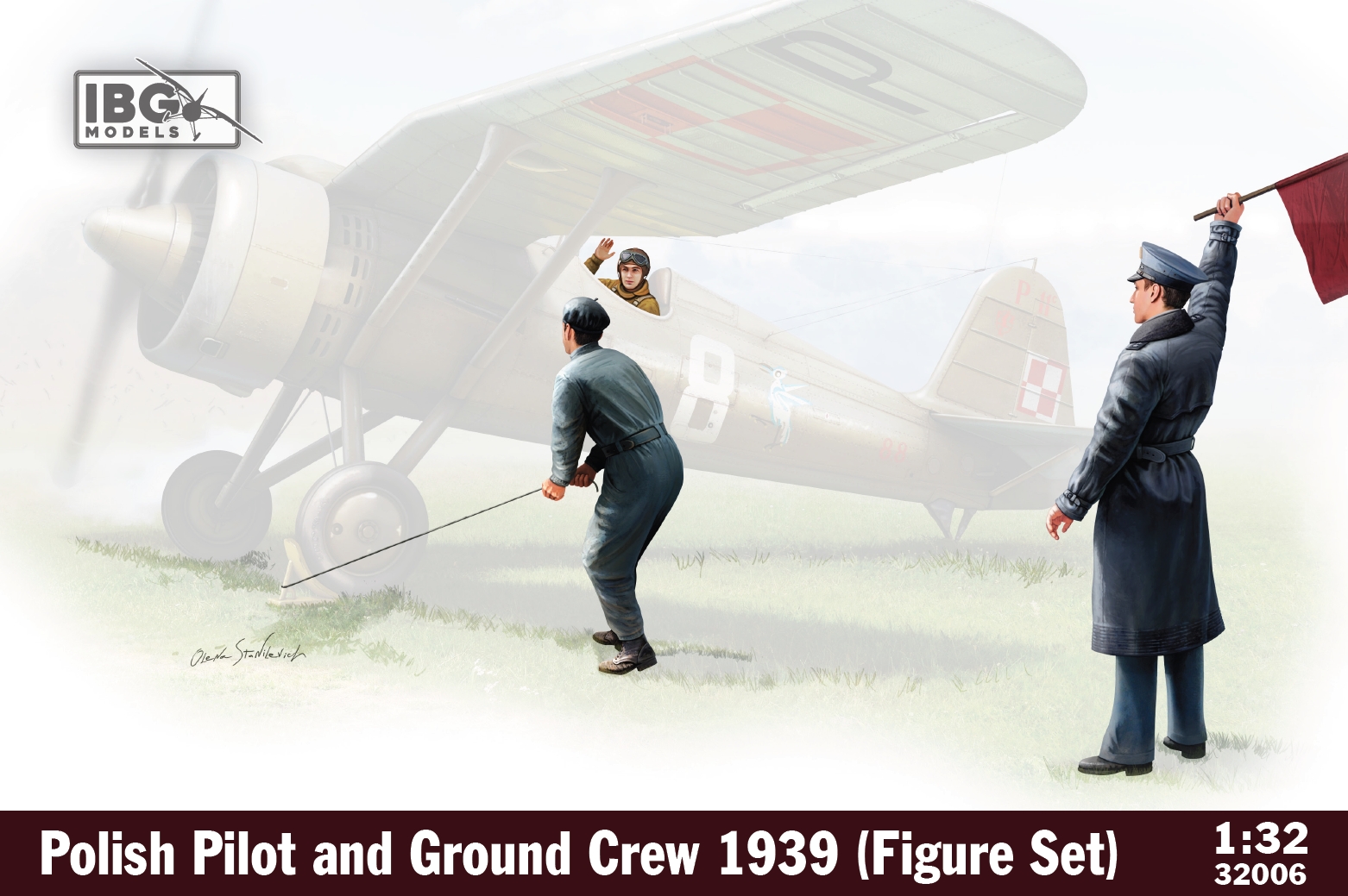 1/32 Polish Pilot and Ground Crew 1939 Figure Set (IBG Models)