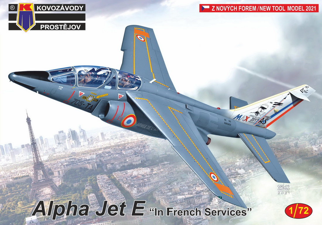 Model kit 1/72 Alpha Jet E 'In French Service' new tool (Kovozavody Prostejov)