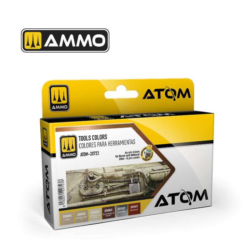 ATOM Tools colors Set 20 ml x 6 (Ammo Mig)