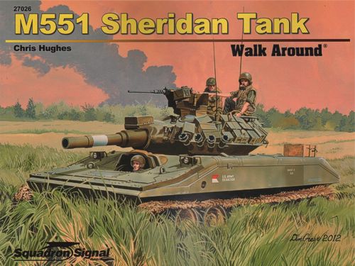 Aircraft books M551 Sheridan Tank (Walk Around Series) (Squadron Signal)