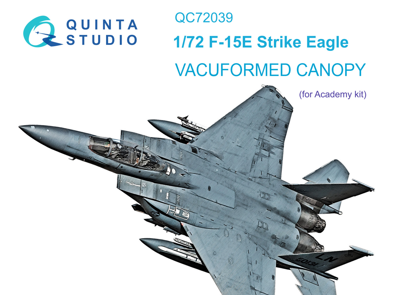 F-15E vacuumed clear canopy (Academy)