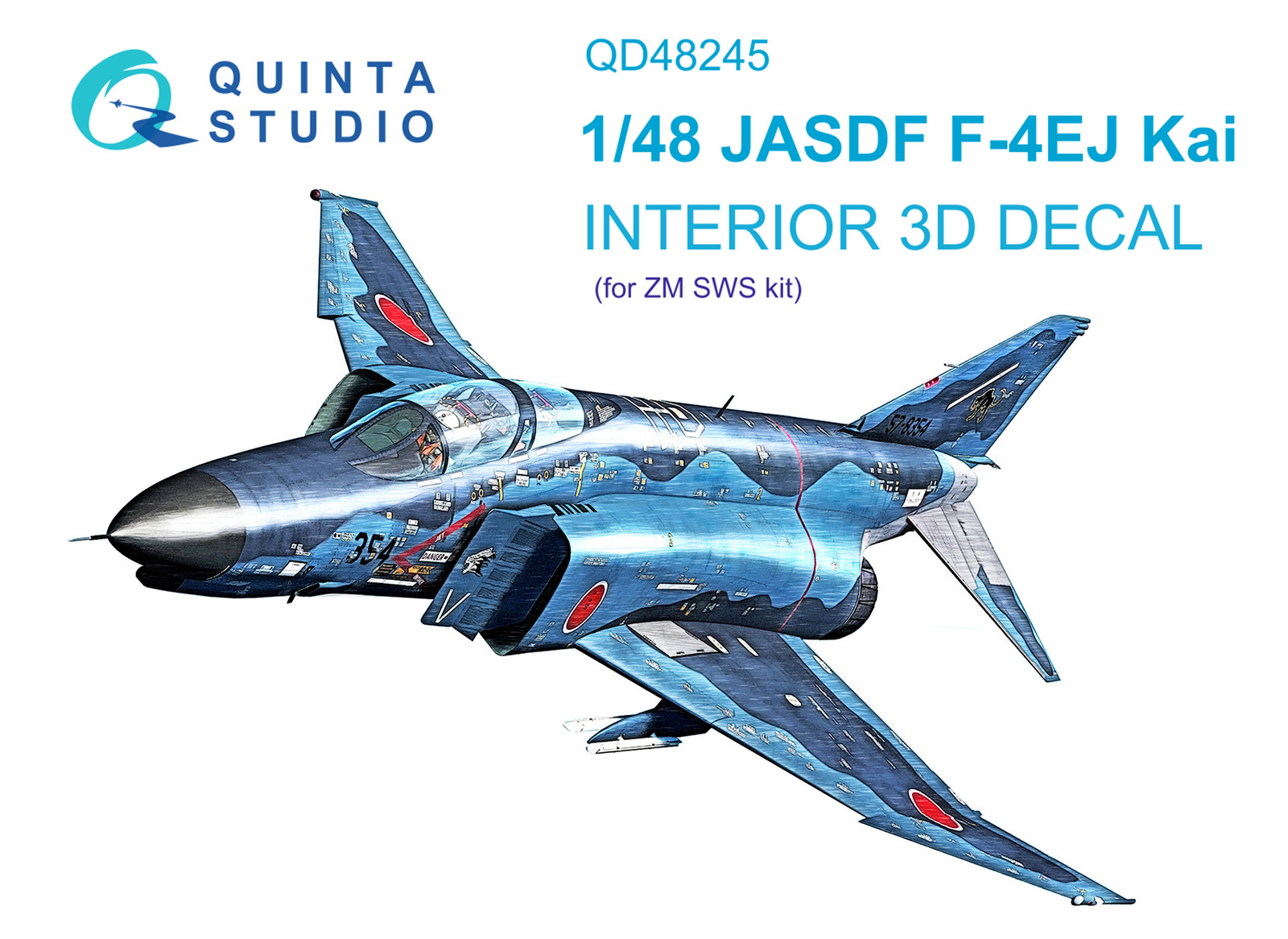 F-4EJ Kai 3D-Printed & coloured Interior on decal paper (ZM SWS)