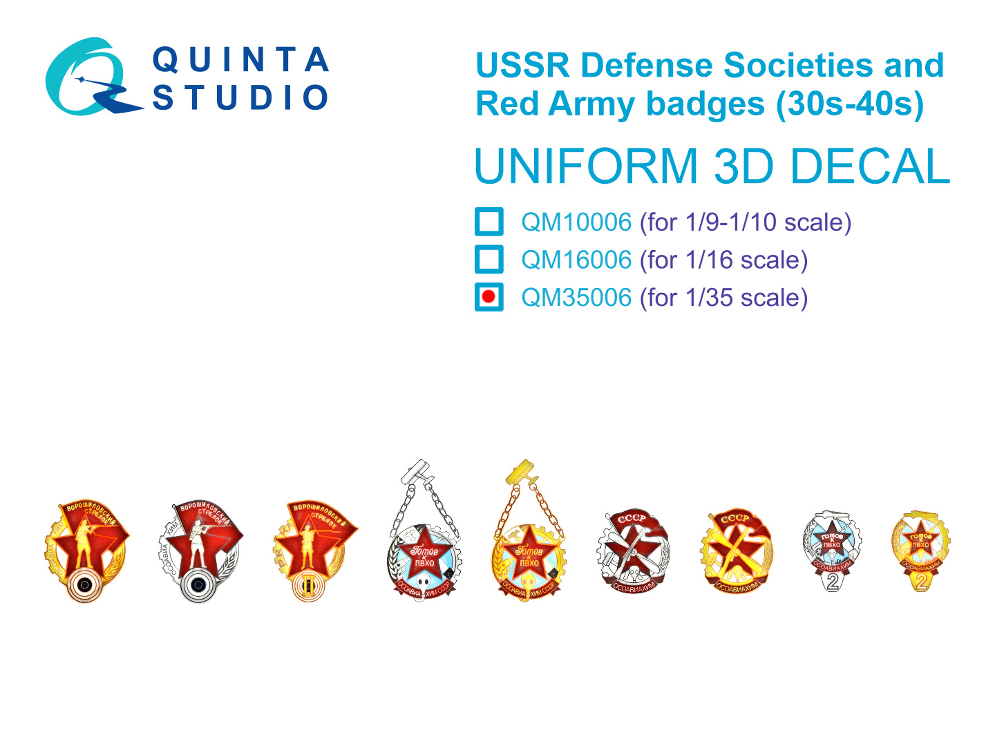 USSR Defense Societies and Red Army badges (1930s-1940s)