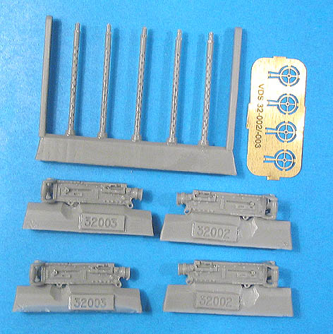 Additions (3D resin printing) 1/32 Browning M2 .3 Cal Machine Gun Round Barrel Perforations (Vector) 