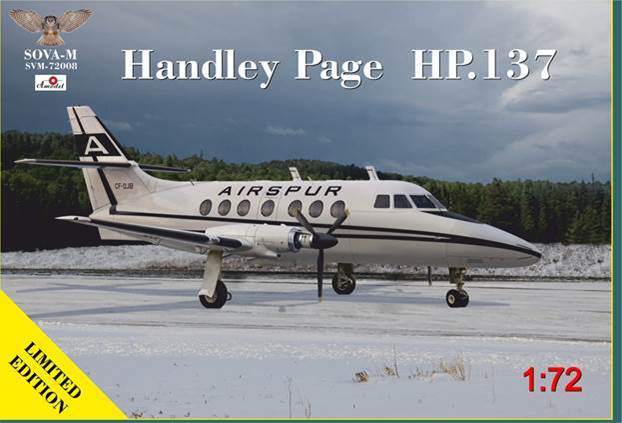 Model kit 1/72 Handley Page HP.137 (Sova-M)