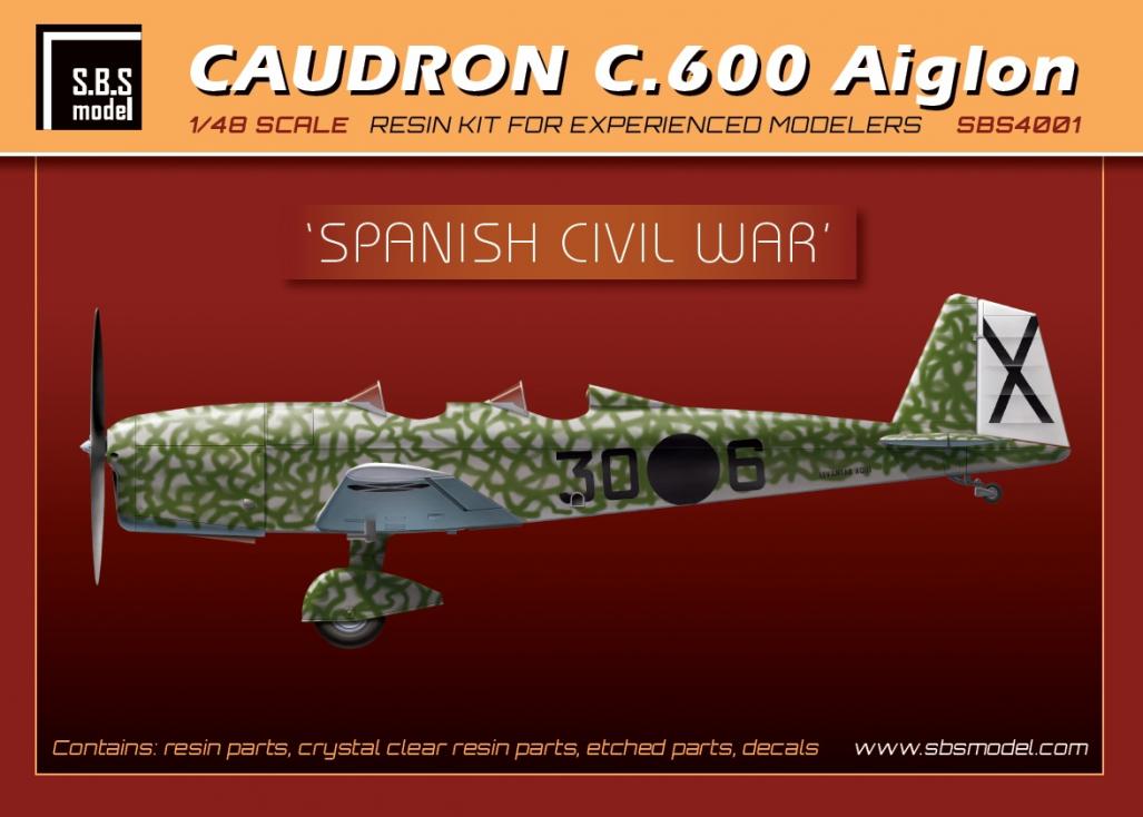Model kit 1/48 Caudron C.600 Aiglon Spanish C.W. (resin kit) (SBS Model)