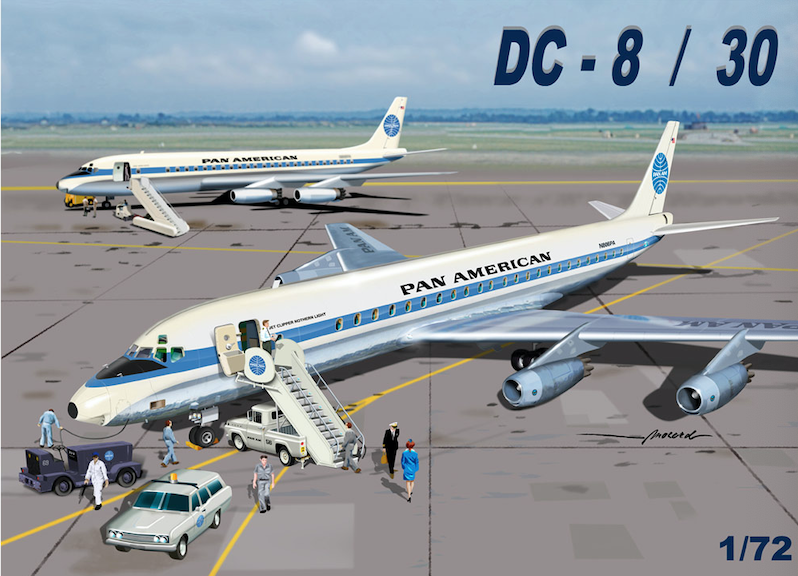 Model kit 1/72 Douglas DC-8-30 'Pan American (Mach 2)
