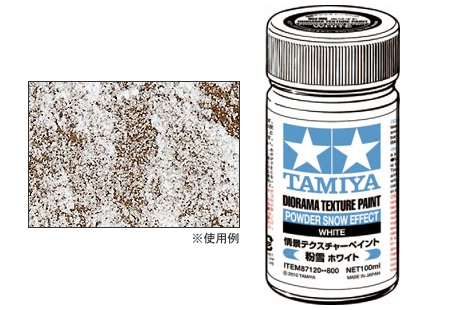 Diorama texture paint: POWDER SNOW EFFECT, WHITE (100mL) (Tamiya)