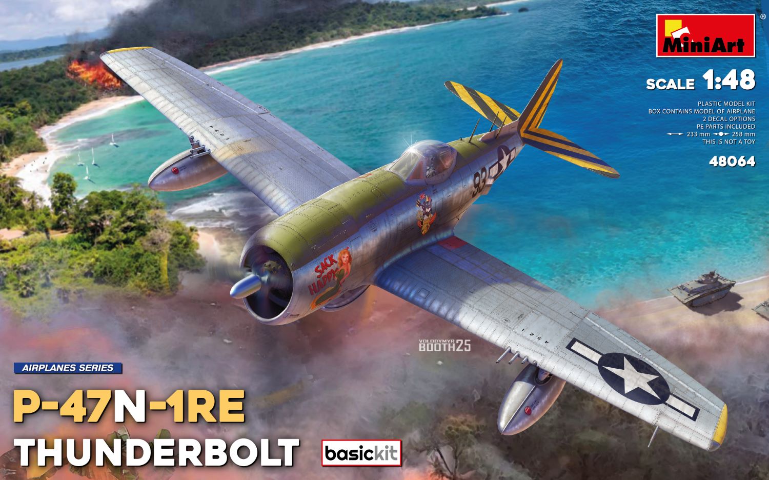 Model kit 1/48 Republic P-47N-1RE Thunderbolt, Basic Kit (MiniArt)