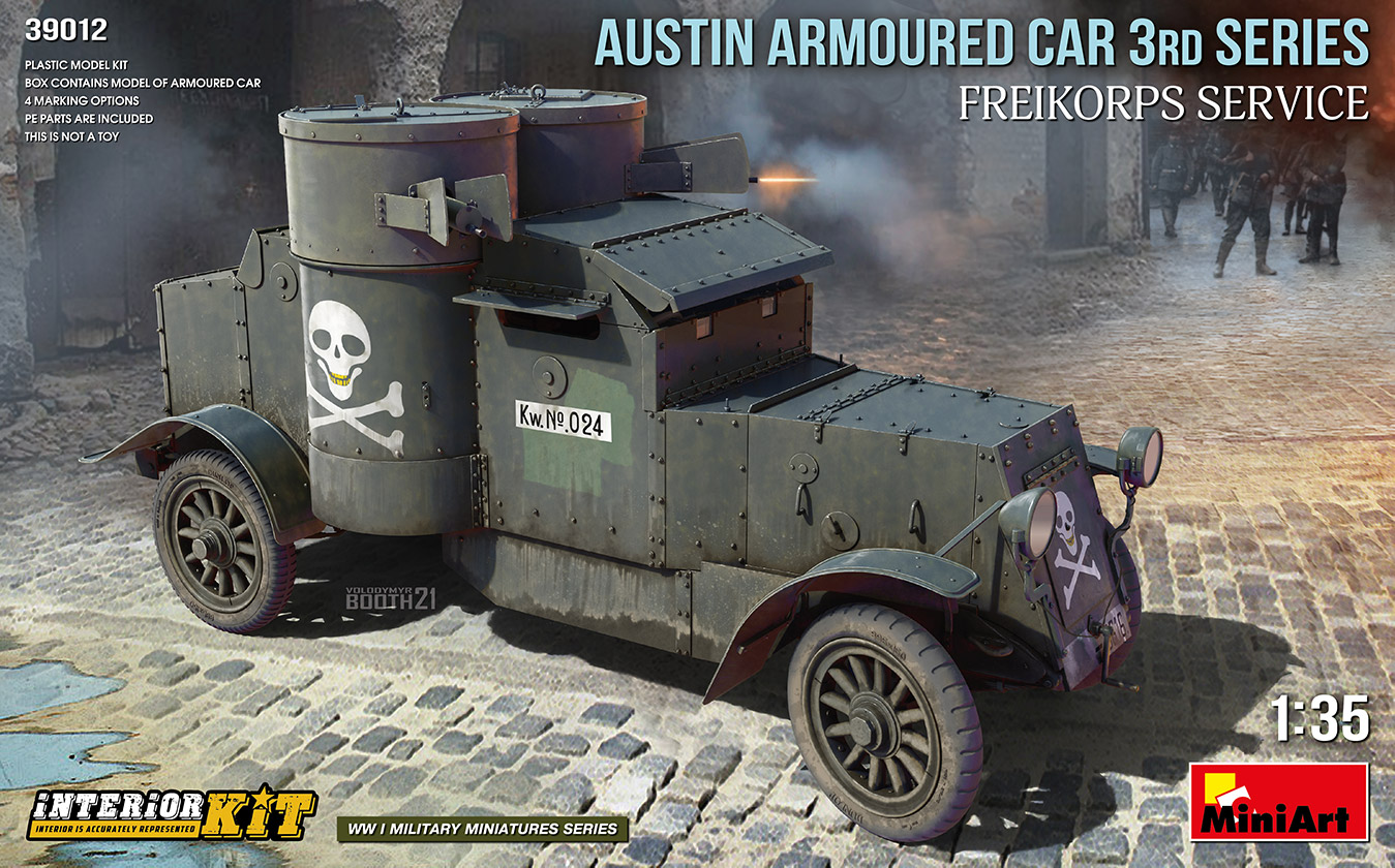 Model kit 1/35 AUSTIN ARMOURED CAR 3rd SERIES: FREIKORPS SERVICE. (MiniArt)