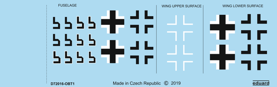 Decal 1/72 Fw 190A-8 national insignia (EDU)