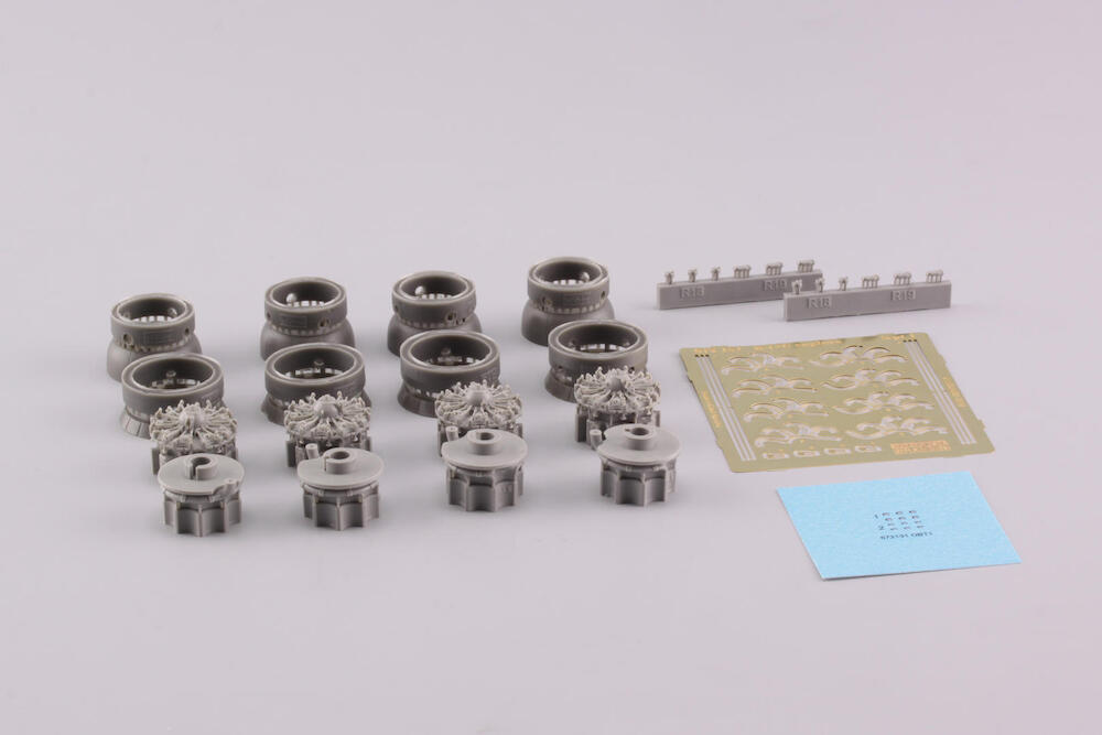 Additions (3D resin printing) 1/72 Boeing B-17G Flying Fortress Big-Sin set (designed to be used with Airfix kits) 