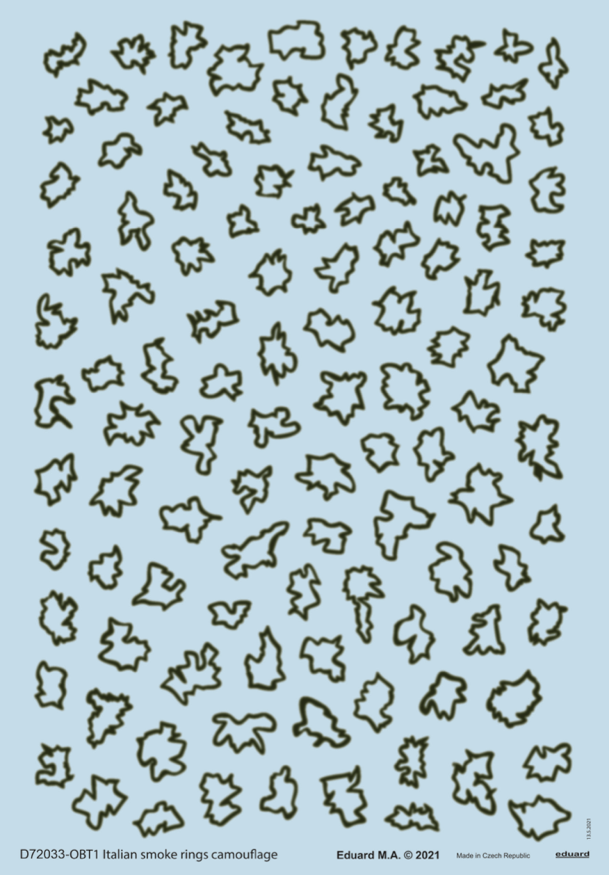 Decal 1/72 Italian smoke rings camouflage