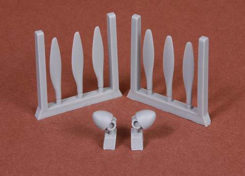 Additions (3D resin printing) 1/48 Br.Blenheim Propeller set w/ VL spinner (AIR)