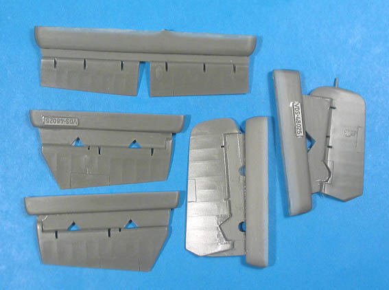Additions (resin parts) 1/48 F4F-3/4, FM-1/2 control surfaces (for Hobby Boss) (Vector) 