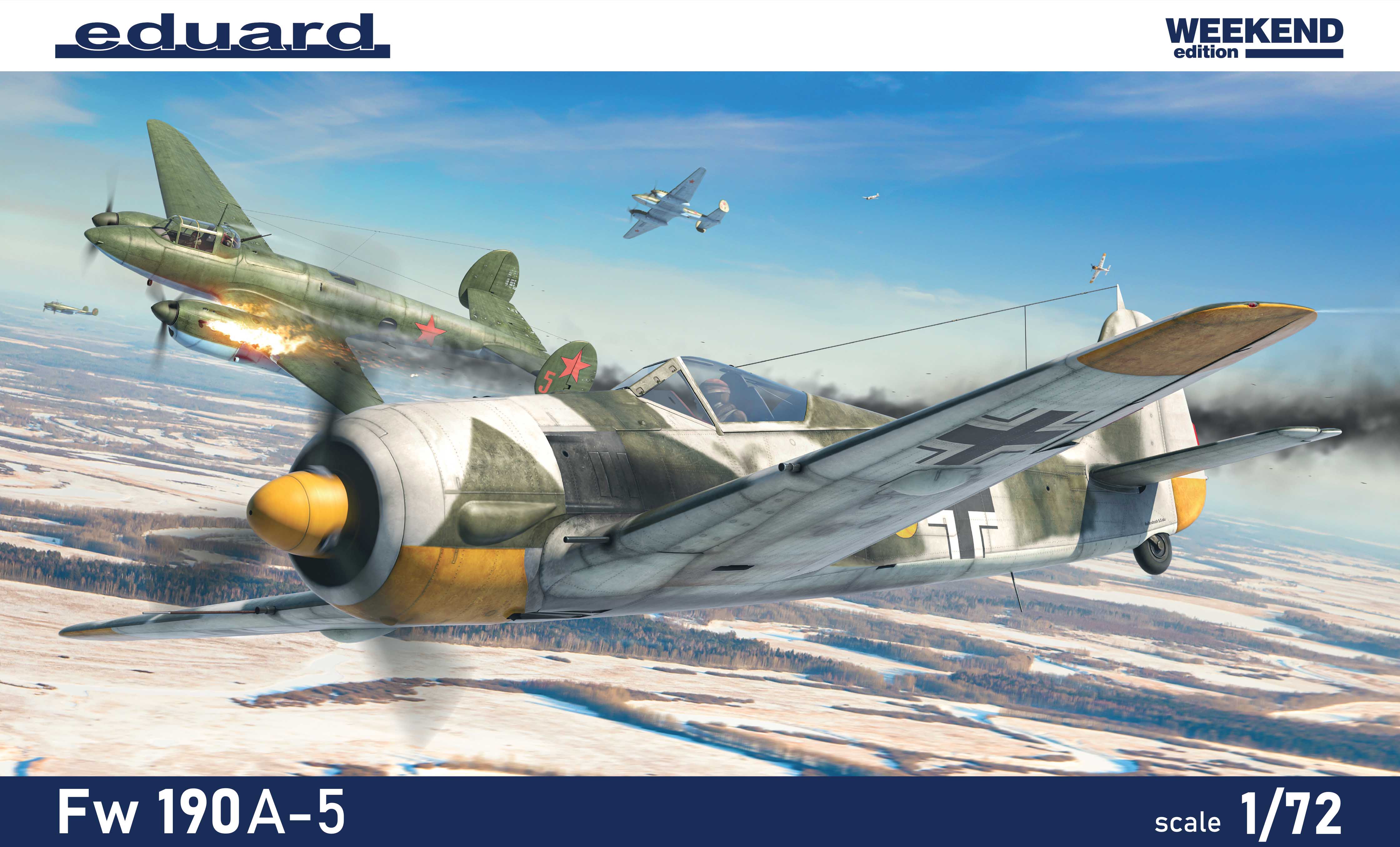 Model kit 1/72 Focke-Wulf Fw-190A-5 The Weekend edition (Eduard kits)