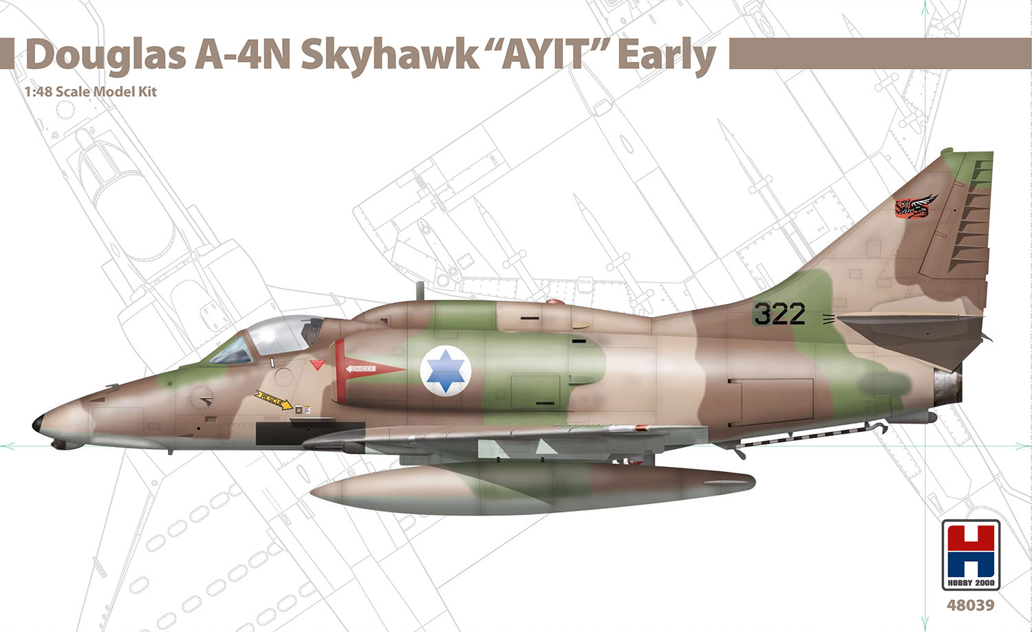 Model kit 1/48 Douglas A-4N Skyhawk "AYIT" Early (Hobby 2000) (damage box)