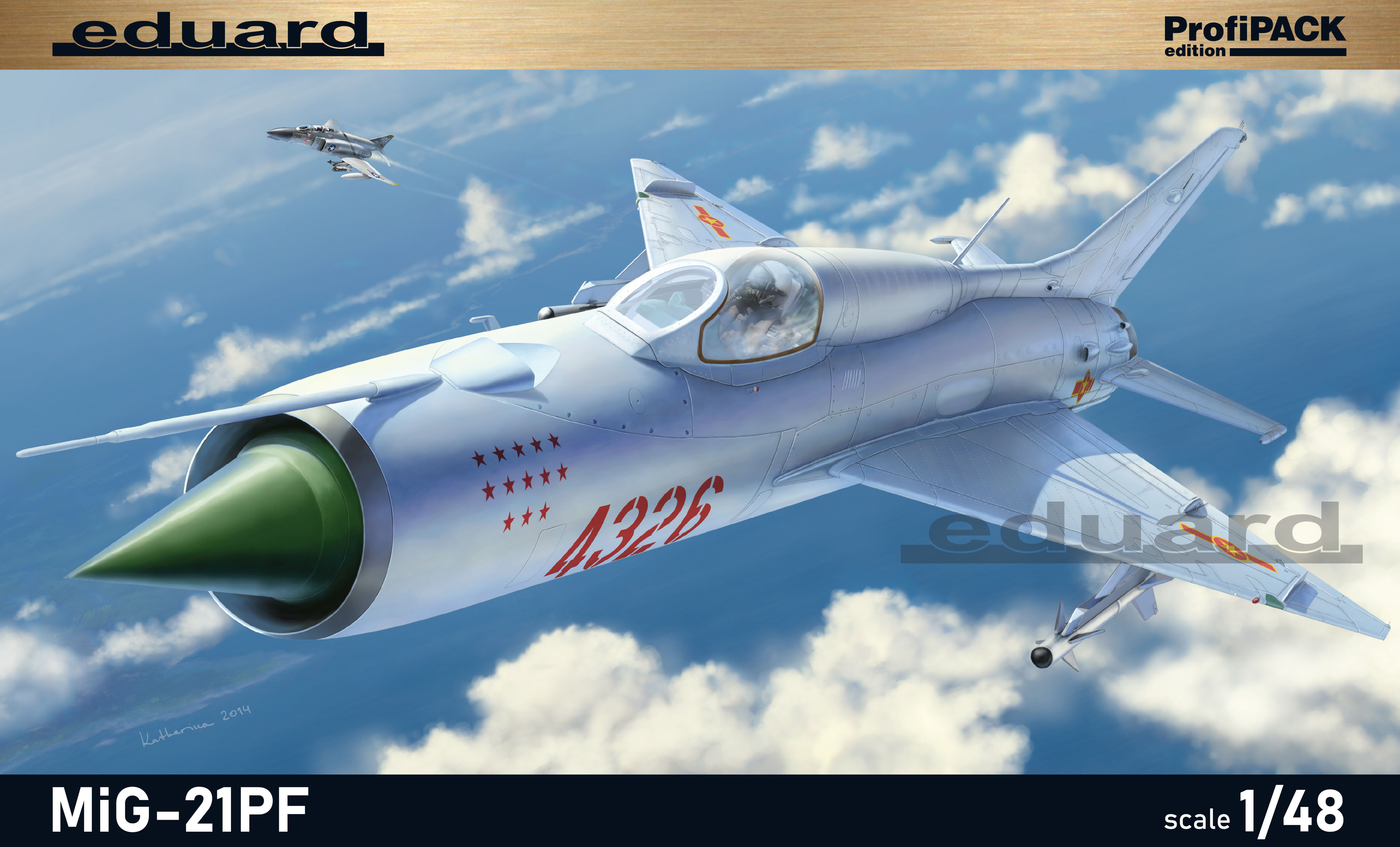 Model kit 1/48 Mikoyan MiG-21PF Profipack (Eduard kits)