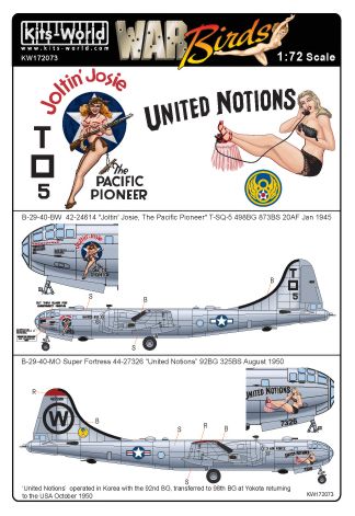 Decal 1/72 Boeing B-29-40-BW  (Kits-World)