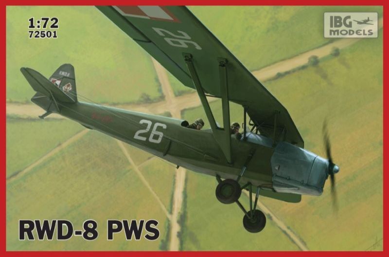 Model kit 1/72 RWD-8 PWS Polish trainer plane (IBG Models)